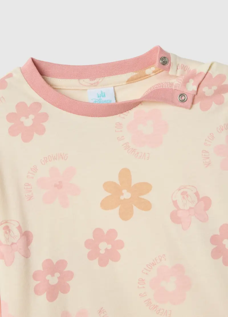 Pigiama Floreale In Puro Cotone Multicolor Da Neonata Regular Fit, Bambina, Multicolor miniatura 3