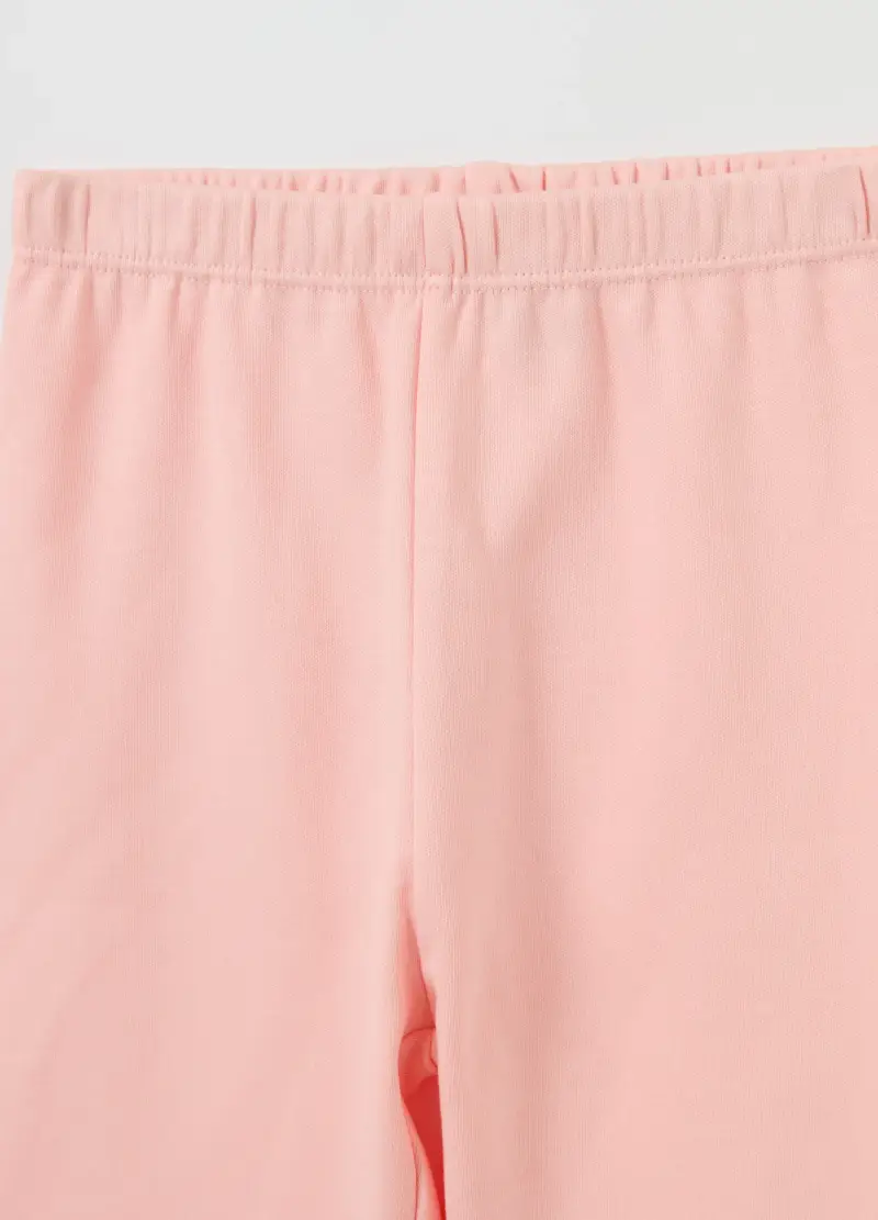 Pigiama In Cotone Bio Con Stampa Fiori, Bambina, Rosa miniatura 3