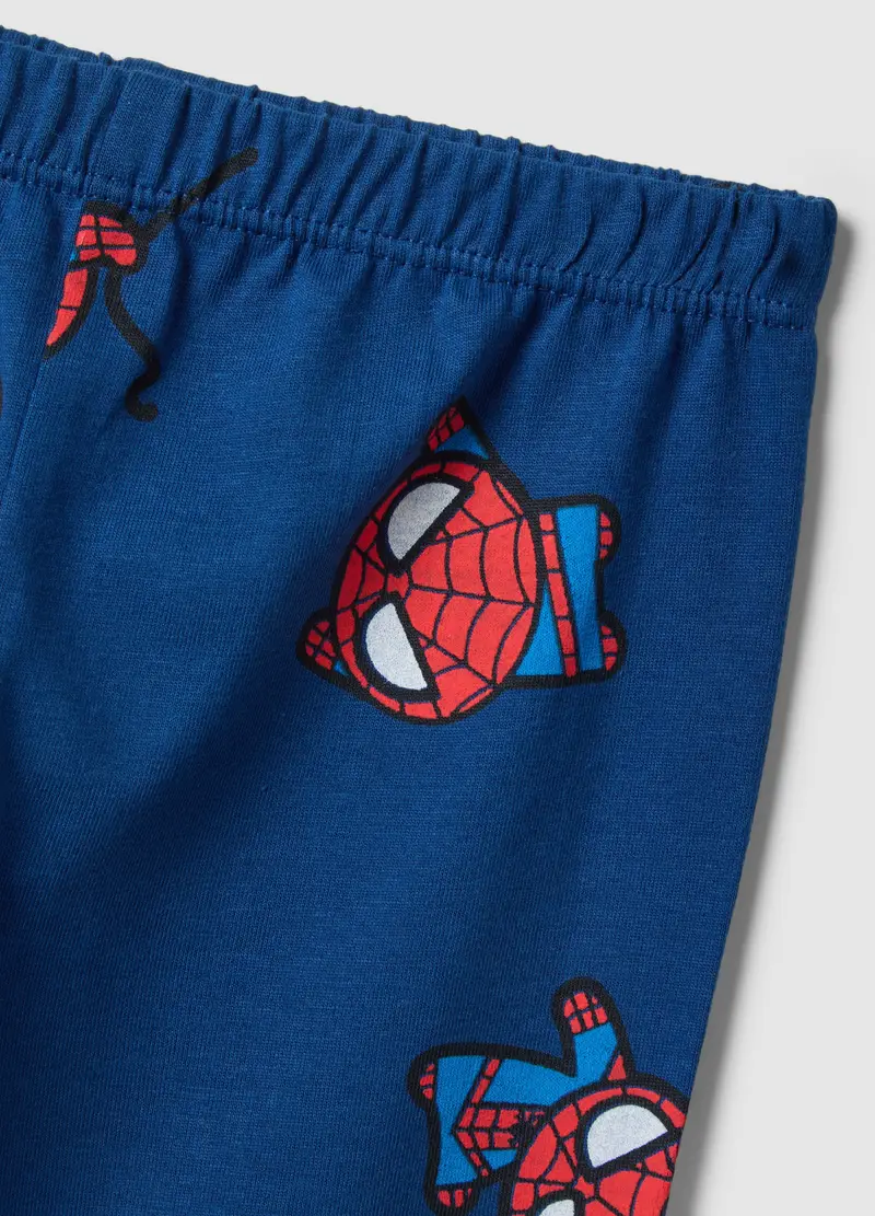 Pigiama In Puro Cotone Blu Da Neonato Regular Fit Con Stampe Spider-man, Bambino, Blu miniatura 3