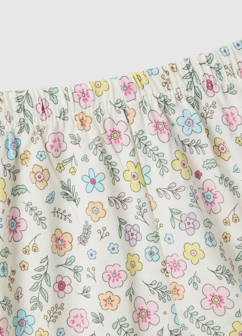 Pigiama In Puro Cotone Multicolor Da Neonata Con Design Floreale, Bambina, Multicolor miniatura 3