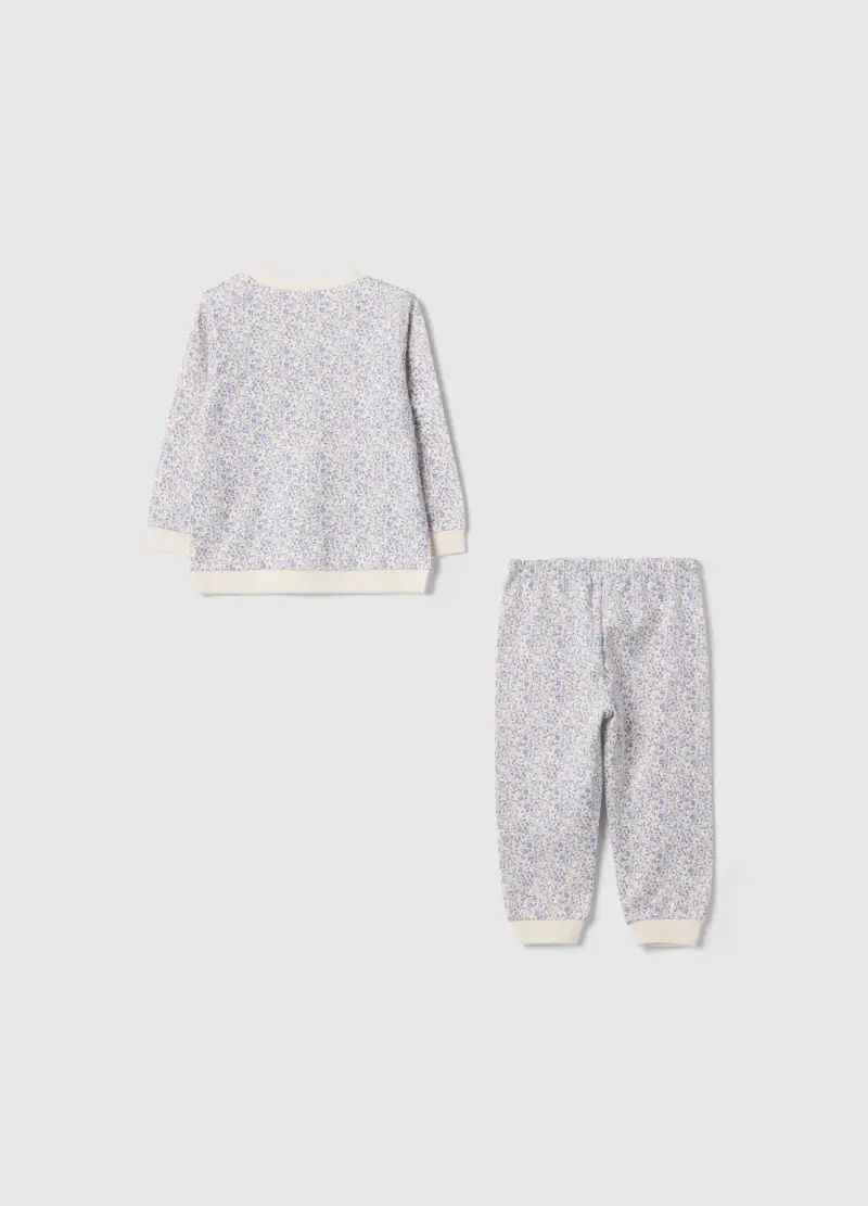 Pigiama In Puro Cotone Multicolor Da Neonato Con Design Floreale, Bambina, Multicolor miniatura 2