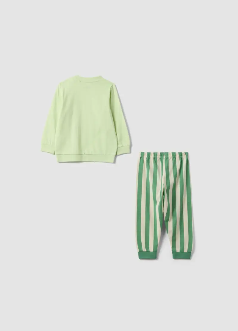 Pigiama In Puro Cotone Multicolor Da Neonato Con Stampe Camping, Bambino, Multicolor miniatura 2