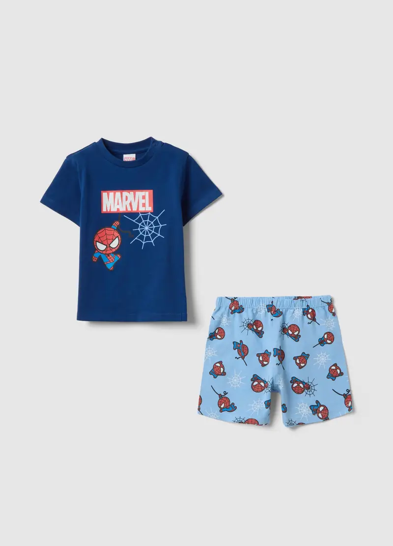 Pigiama In Puro Cotone Multicolor Da Neonato Regular Fit Con Spider-man, Bambino, Multicolor