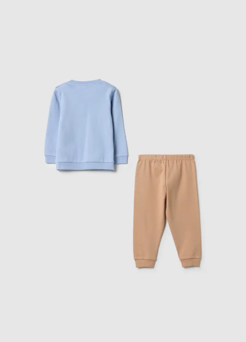 Pigiama In Puro Cotone Multicolor Da Neonato Regular Fit Con Stampa, Bambino, Multicolor miniatura 2