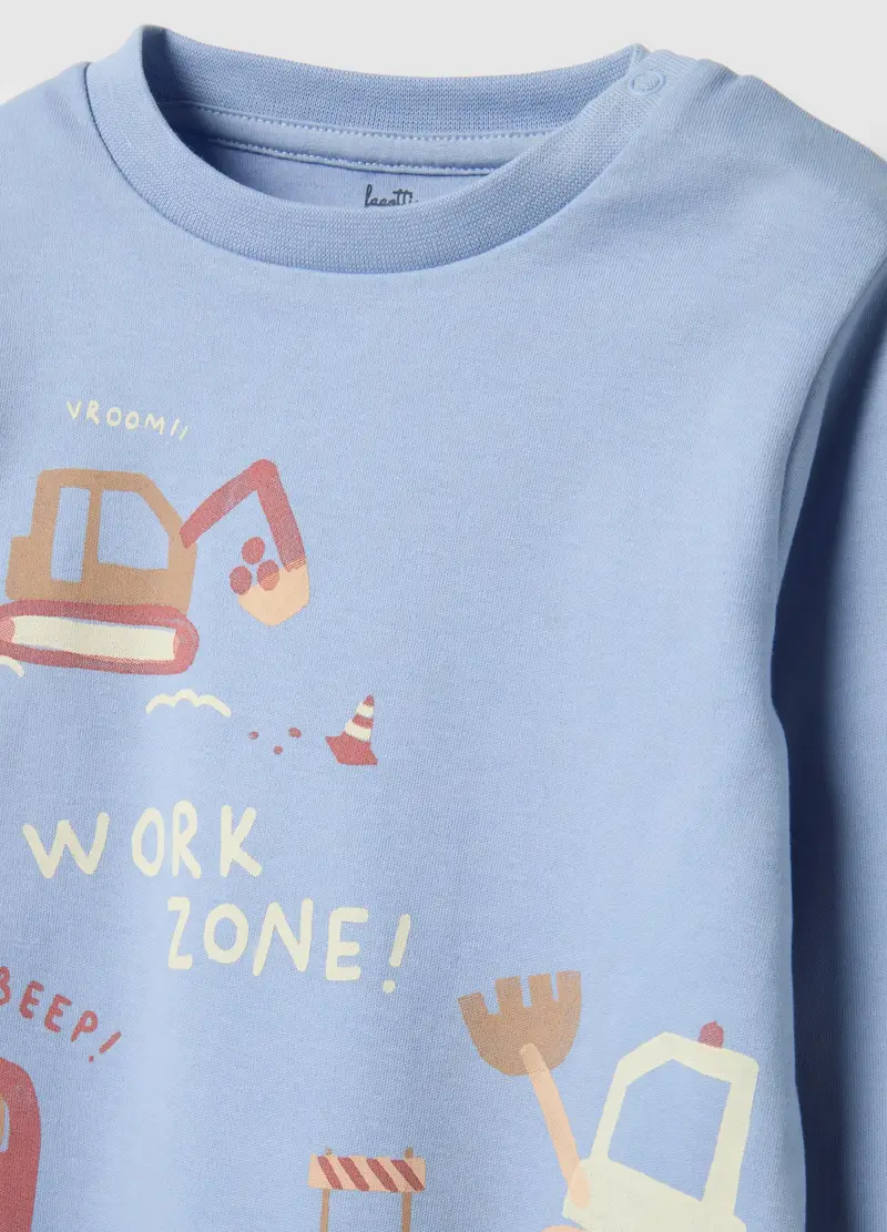 Pigiama In Puro Cotone Multicolor Da Neonato Regular Fit Con Stampa, Bambino, Multicolor miniatura 3