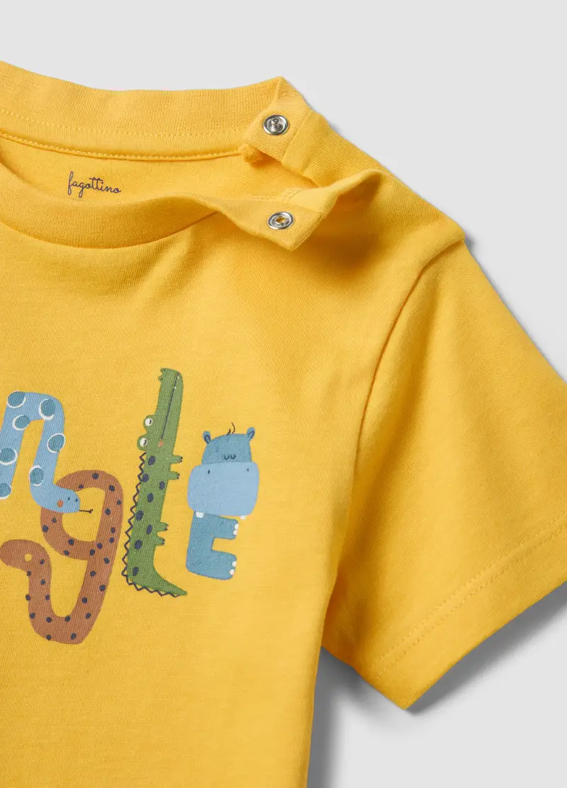 Pigiama In Puro Cotone Multicolor Da Neonato Regular Fit Con Stampa, Bambino, Multicolor miniatura 3