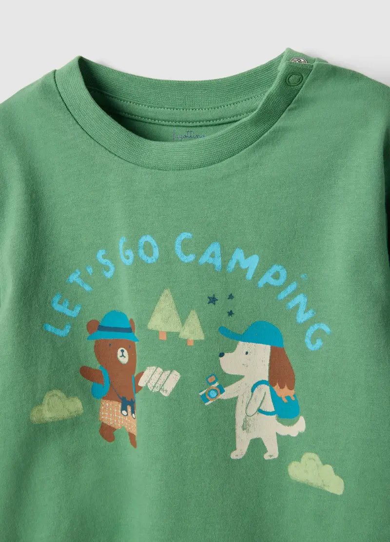 Pigiama In Puro Cotone Multicolor Da Neonato Regular Fit Con Stampe, Bambino, Multicolor miniatura 3