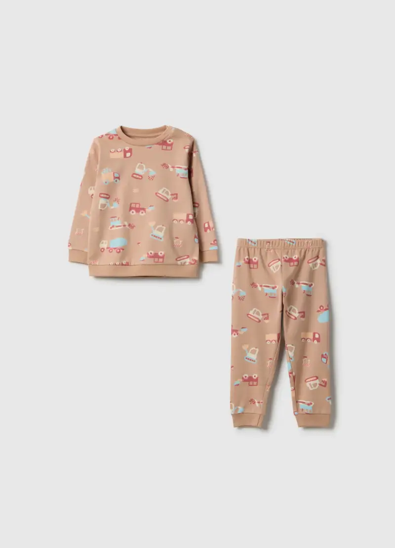 Pigiama Multicolor Da Neonato In Puro Cotone Regular Fit Con Stampe, Bambino, Multicolor