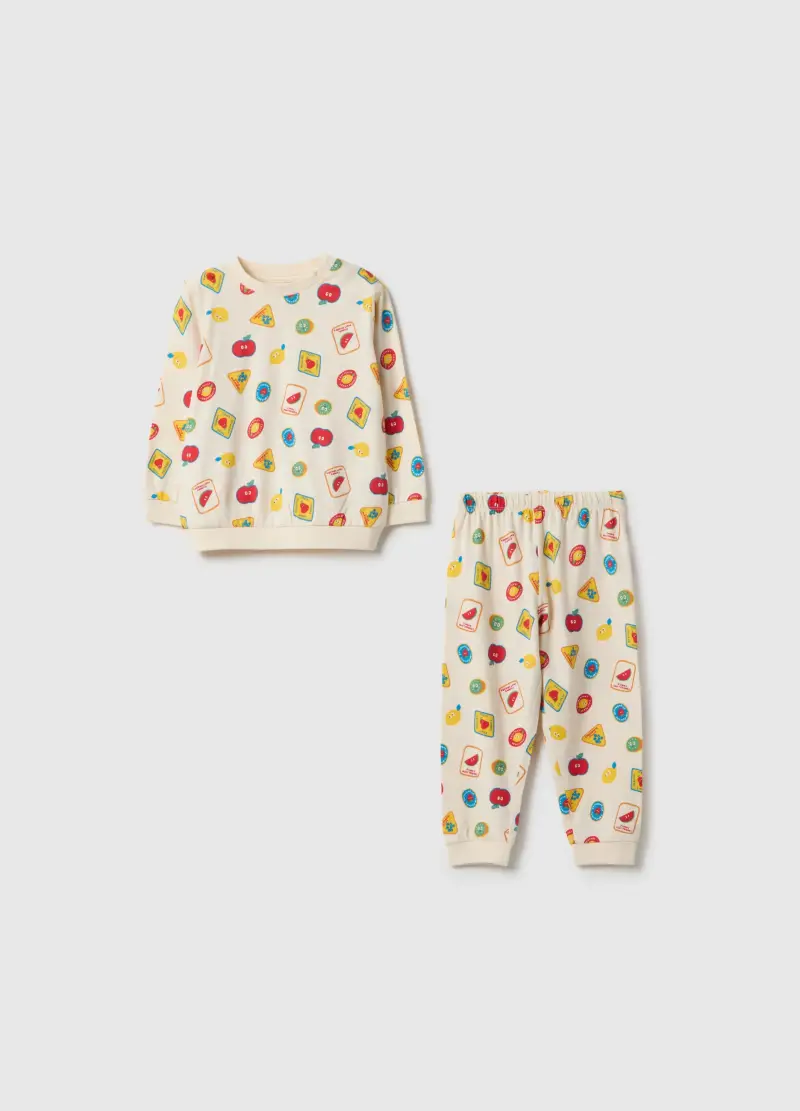 Pigiama Multicolor Da Neonato In Puro Cotone Regular Fit Con Stampe, Bambino, Multicolor