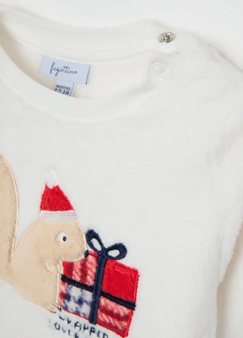 Pigiama Natalizio A Quadri Multicolor Da Neonata Regular Fit, Bambina, Multicolor miniatura 3