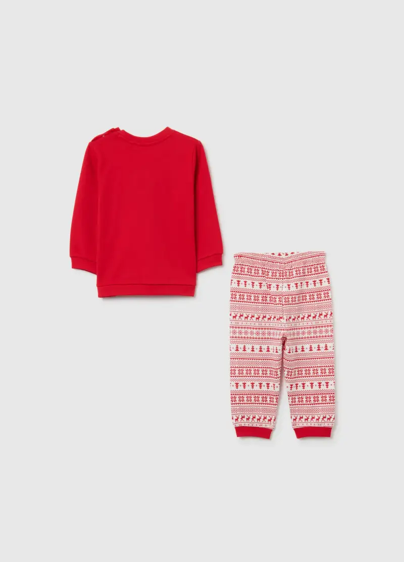 Pigiama Natalizio Multicolor Da Neonata In Puro Cotone Regular Fit, Bambina, Multicolor miniatura 2