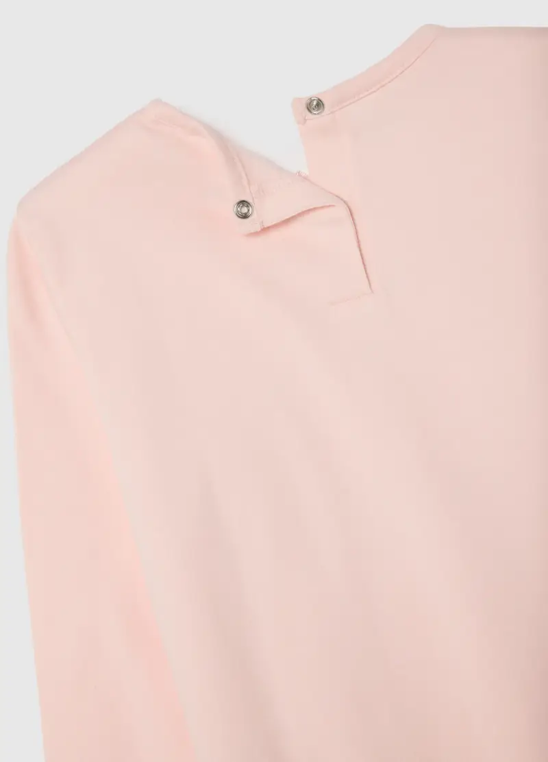 Pigiama Rosa In Cotone A Maniche Lunghe, Bambina, Rosso miniatura 3