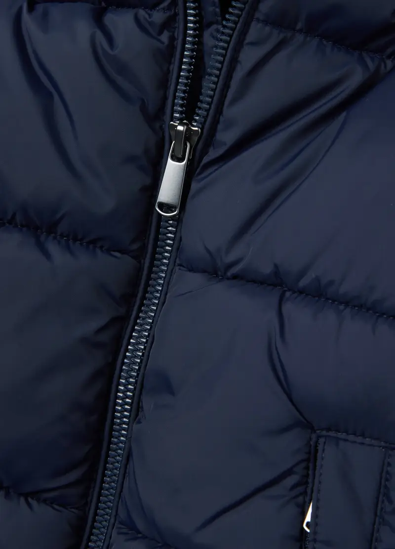 Piumino The Iconic Puffer Blu Da Bambino Con Cappuccio, Blu miniatura 3