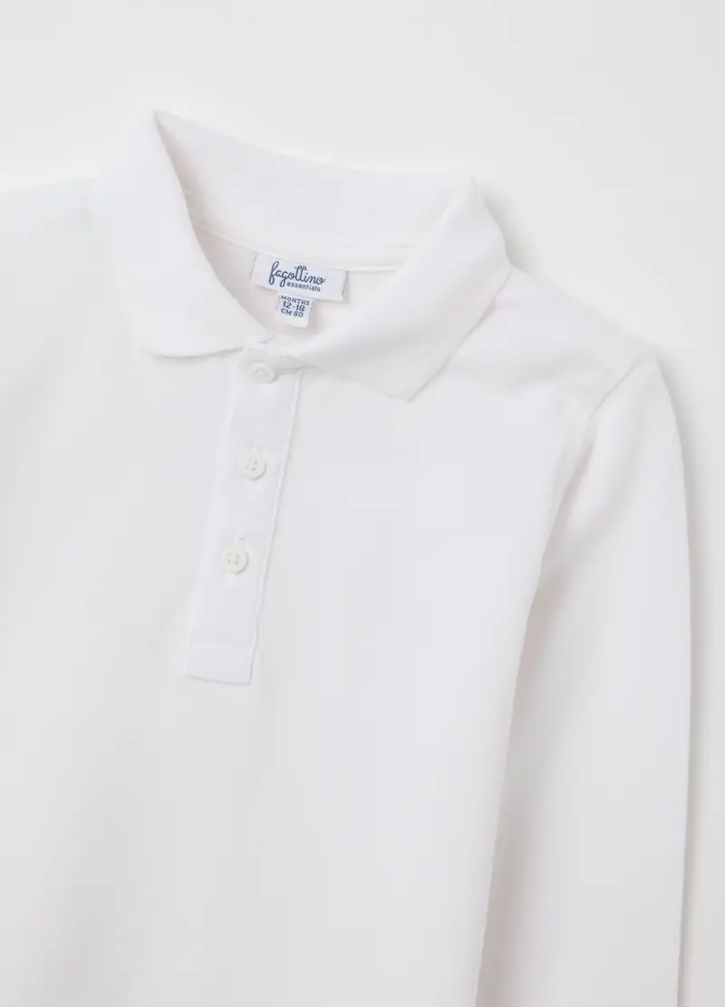 FAGOTTINO Polo Bambino Bianco 1175488 miniatura 2