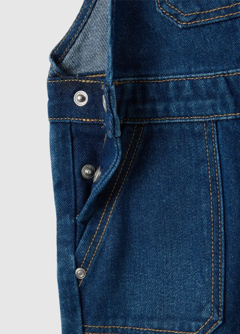 FAGOTTINO Salopette Neonato Denim 1091543 miniatura 2