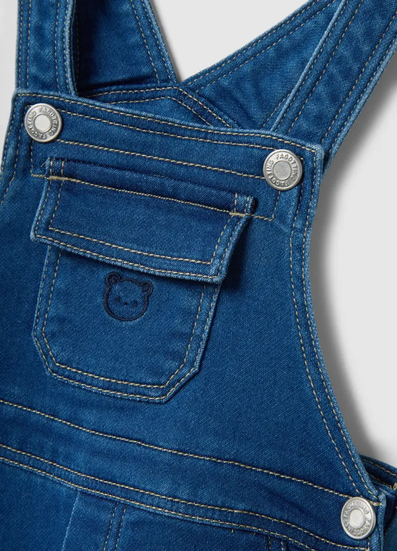 FAGOTTINO Salopette Neonato Denim 4330139 miniatura 3