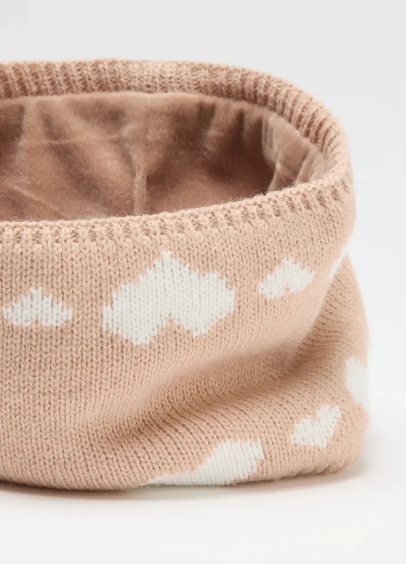 Scaldacollo Rosa In Acrilico, Bambina, Rosa miniatura 3