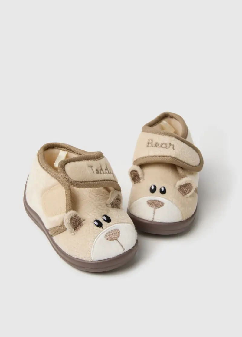 Scarpine Da Neonata Beige Con Chiusura A Strappo, Bambina, Multicolor miniatura 2