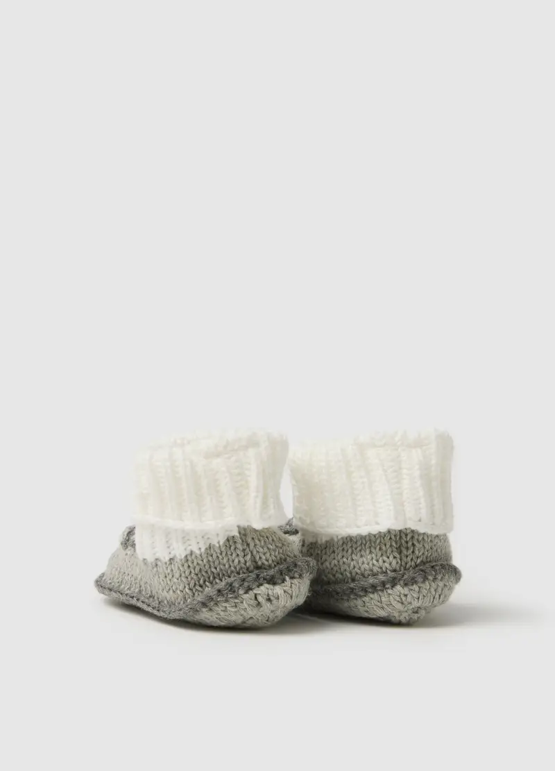 Scarpine Da Neonato In Puro Cotone Multicolor, Unisex, Multicolor miniatura 2