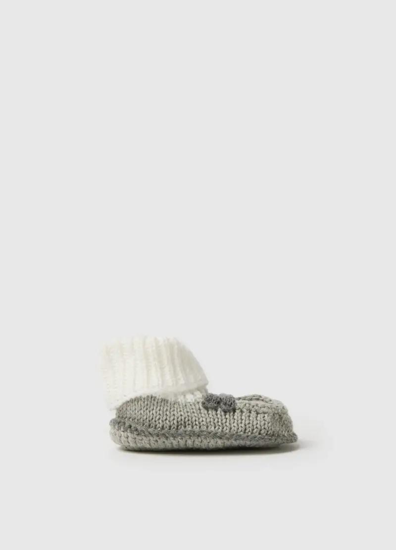 Scarpine Da Neonato In Puro Cotone Multicolor, Unisex, Multicolor