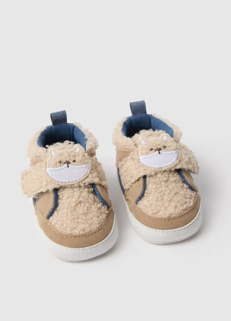 , Scarpine Da Neonato Multicolor Con Strappo Multicolor, Multicolor miniatura 3