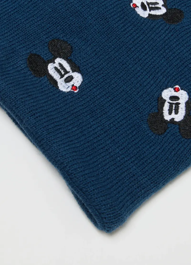 , Sciarpa Blu Con Ricami, Bambino, Blu miniatura 2