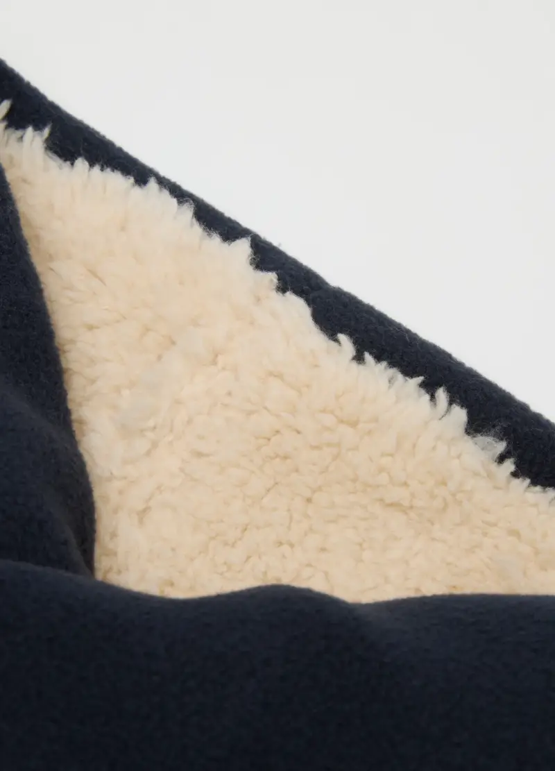 Sciarpa Blu In Pile, Bambino, Nero miniatura 2