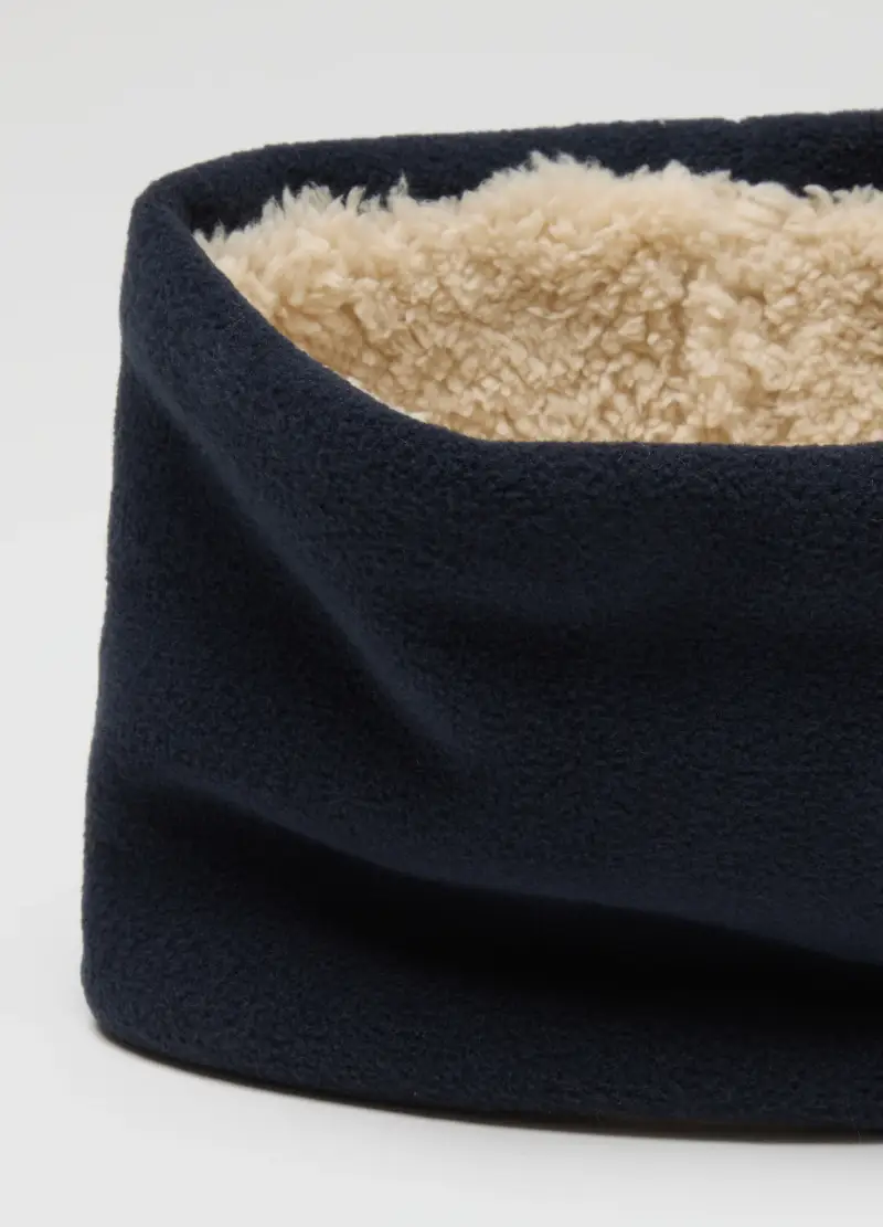 Sciarpa Blu In Pile, Bambino, Nero miniatura 3