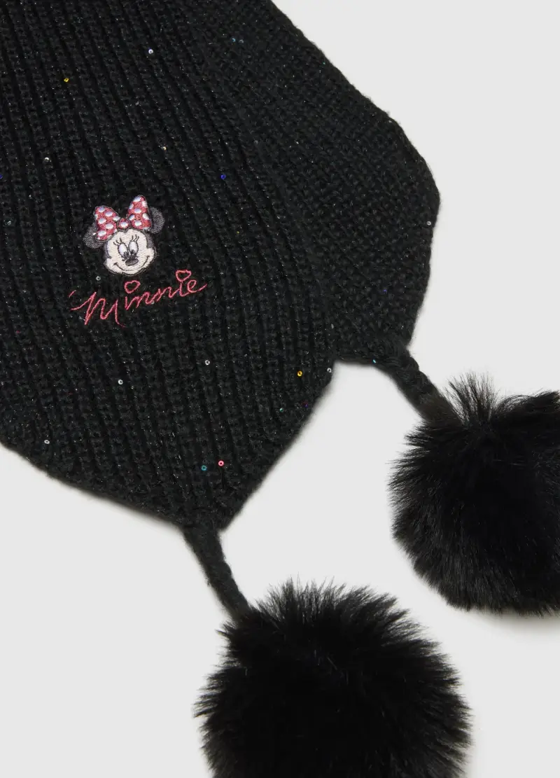 , Sciarpa Nera Da Bambina, Nero miniatura 2