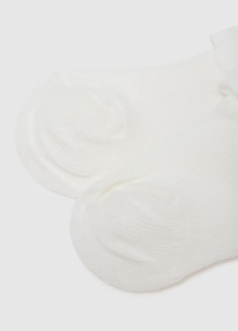 FAGOTTINO, Set Bipack Calze Corte Da Neonata In Misto Cotone Bianche, Bianco, Taglia: T.U miniatura 2