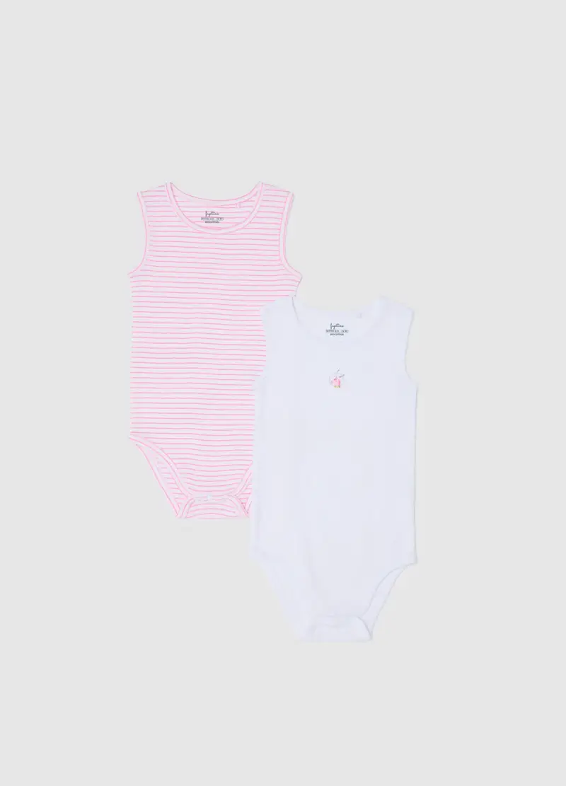 FAGOTTINO, Set Bodysuit Da Bambina In Puro Cotone Multicolor, Multicolor, Taglia: 9-12