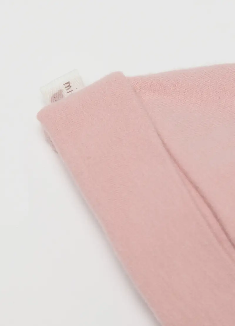 Set Cappellino Scarpette Rosa Da Neonata In Puro Cotone Regular Fit, Rosa miniatura 2