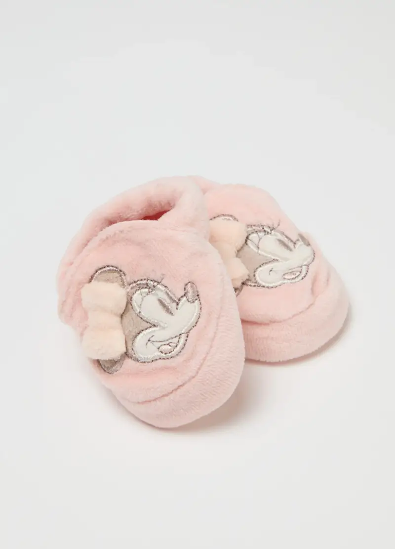 Set Cappello E Scarpine Da Neonata In Misto Cotone Rosa, Rosa miniatura 2