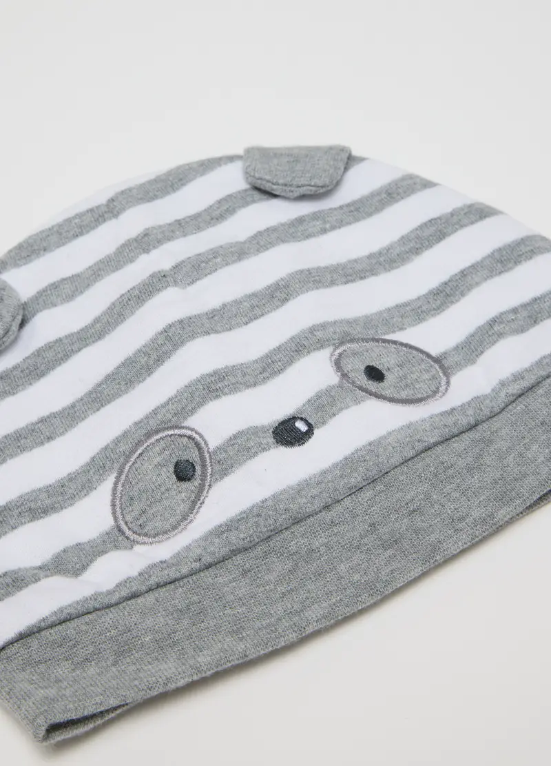 Set Cappello E Scarpine In Misto Cotone Multicolor, Unisex, Multicolor miniatura 3