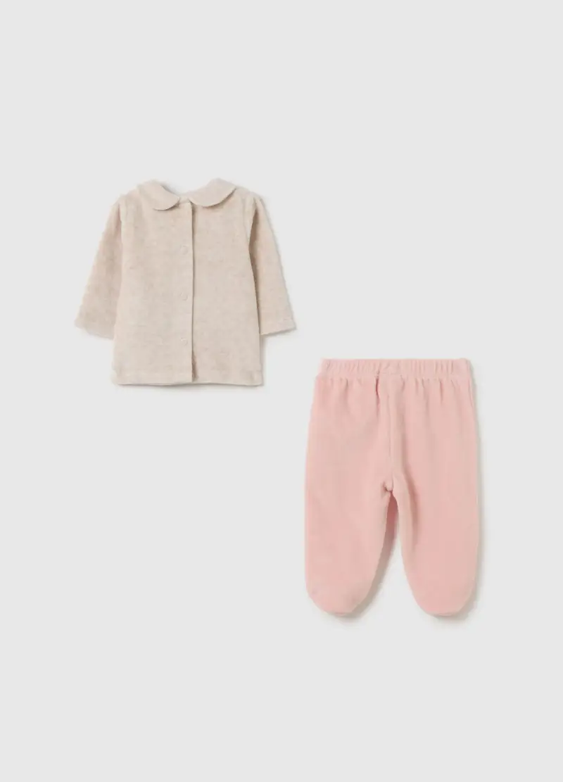 Set Da Neonata In Misto Cotone Multicolor, Multicolor miniatura 2