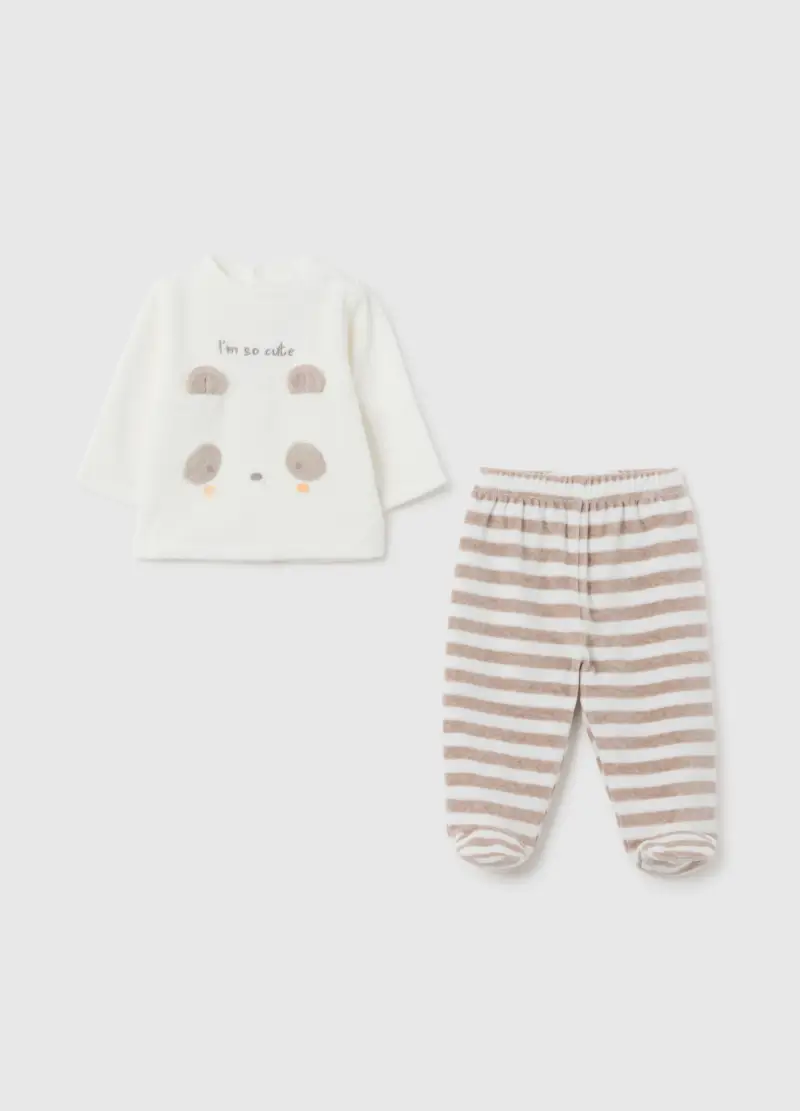 Set Da Neonato In Cotone Multicolor Con Righe, Unisex, Multicolor