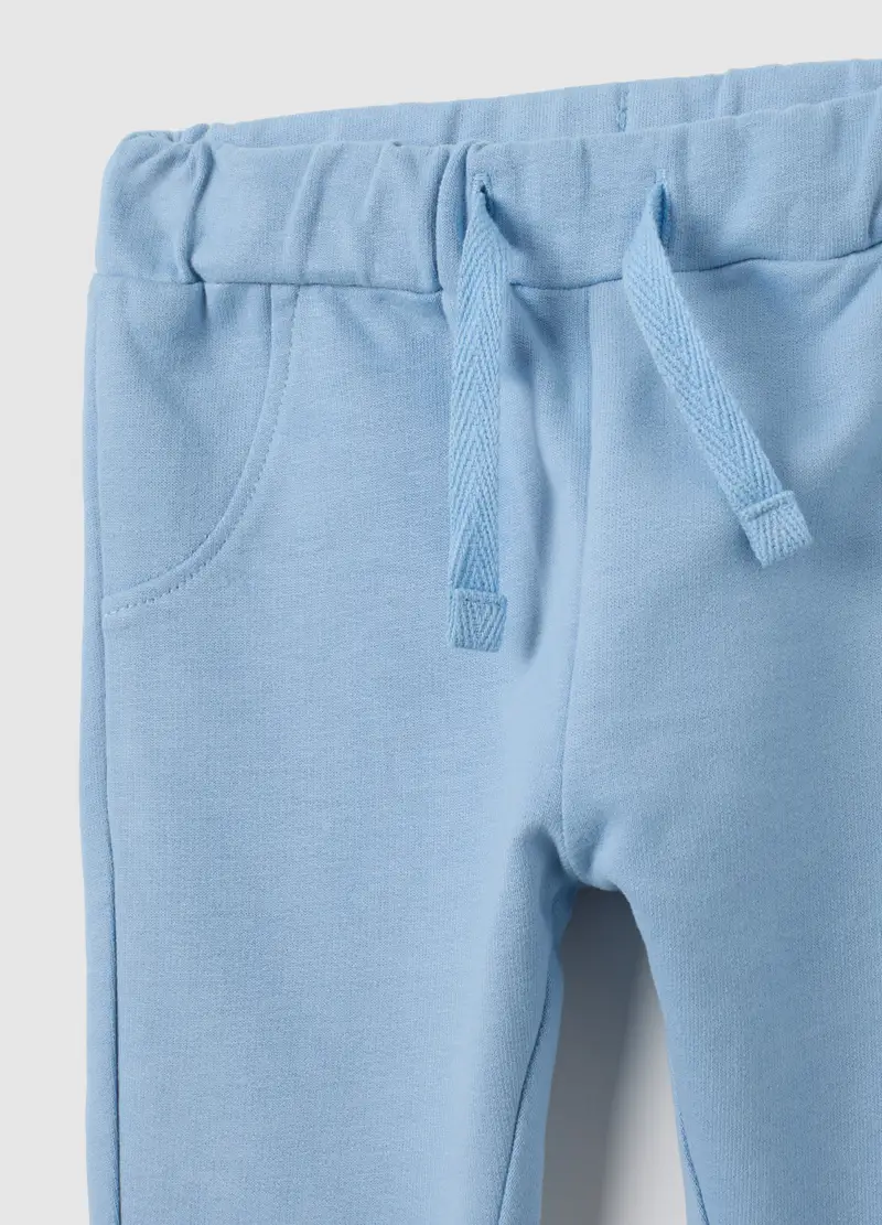 Set Da Neonato In Puro Cotone Bianco E Azzurro, Bianco miniatura 3