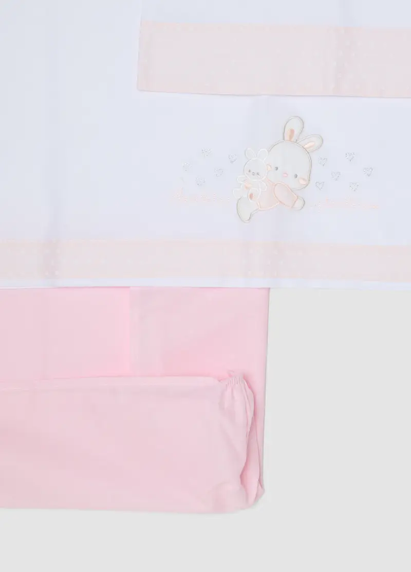 Set Di Lenzuola Per Culla In Puro Cotone Multicolor Da Neonata, Multicolor miniatura 2