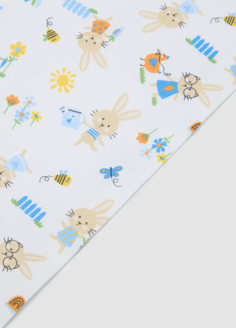 Set Di Lenzuola Per Culla In Puro Cotone Multicolor Da Neonato, Multicolor miniatura 2