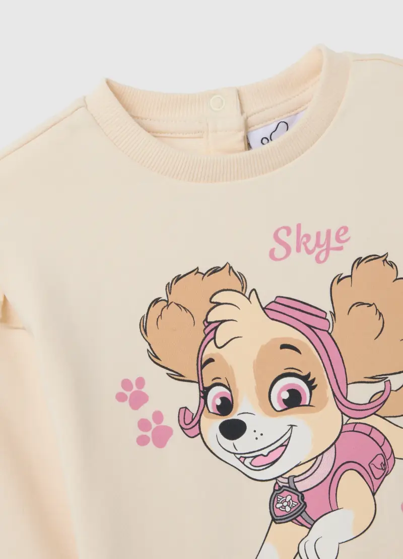 Set Felpa Pantalone Multicolor Da Bimba In Misto Cotone Regular Fit, Bambina, Multicolor miniatura 3