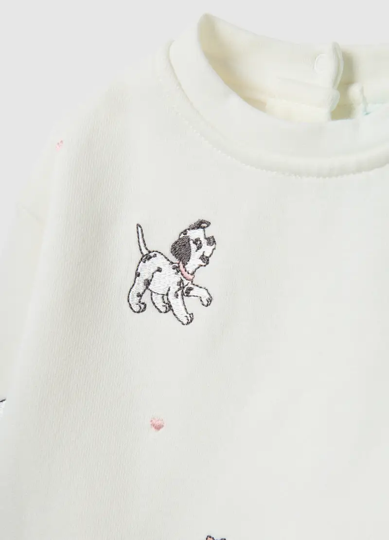 , Set Felpa Pantalone Multicolor Da Neonata In Puro Cotone Con Stampa, Multicolor miniatura 3