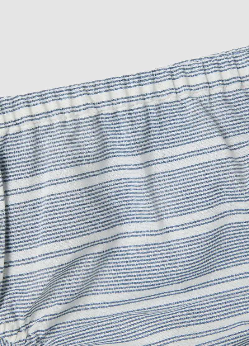 Set In Puro Cotone A Righe Multicolor Da Neonata Con Volant, Multicolor miniatura 3