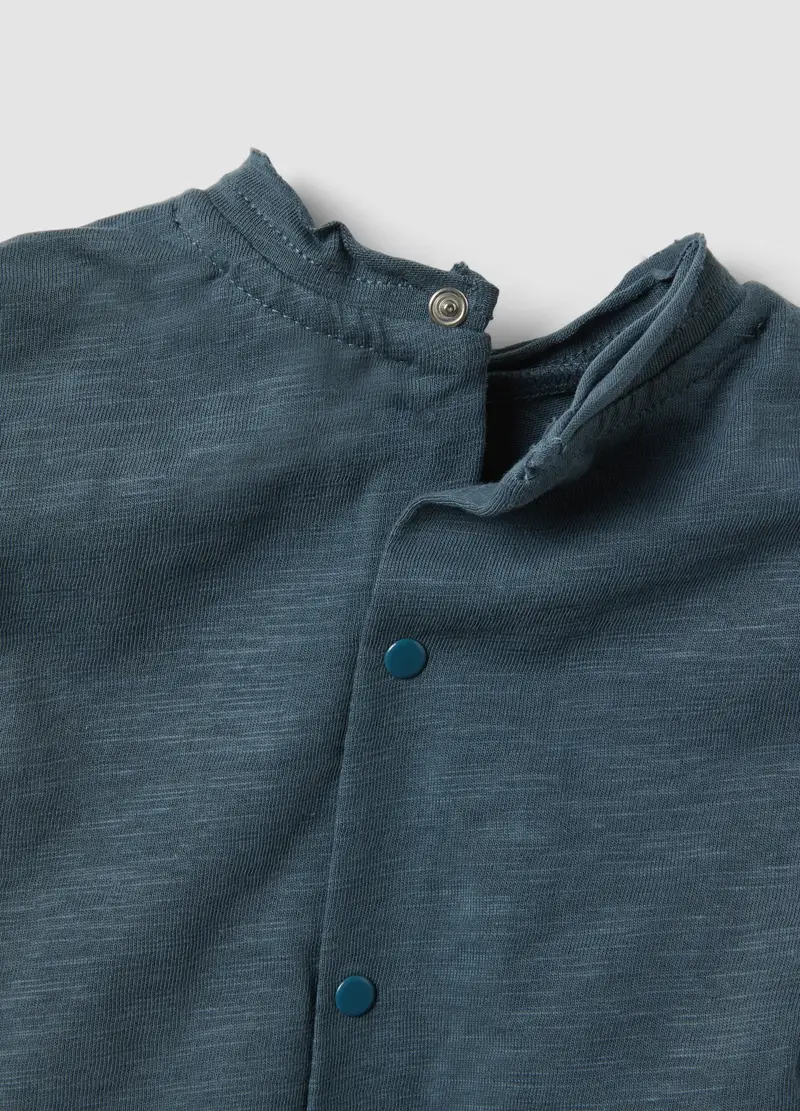 Set In Puro Cotone Blu Per Neonato, Blu miniatura 3