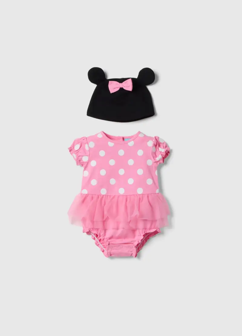 Set In Puro Cotone Multicolor Da Neonata A Forma Di Minnie, Multicolor