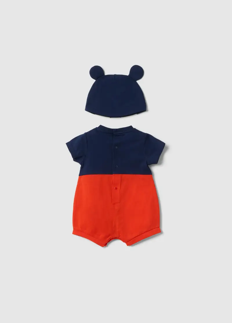 Set In Puro Cotone Multicolor Da Neonato A Forma Di Topolino, Multicolor miniatura 2