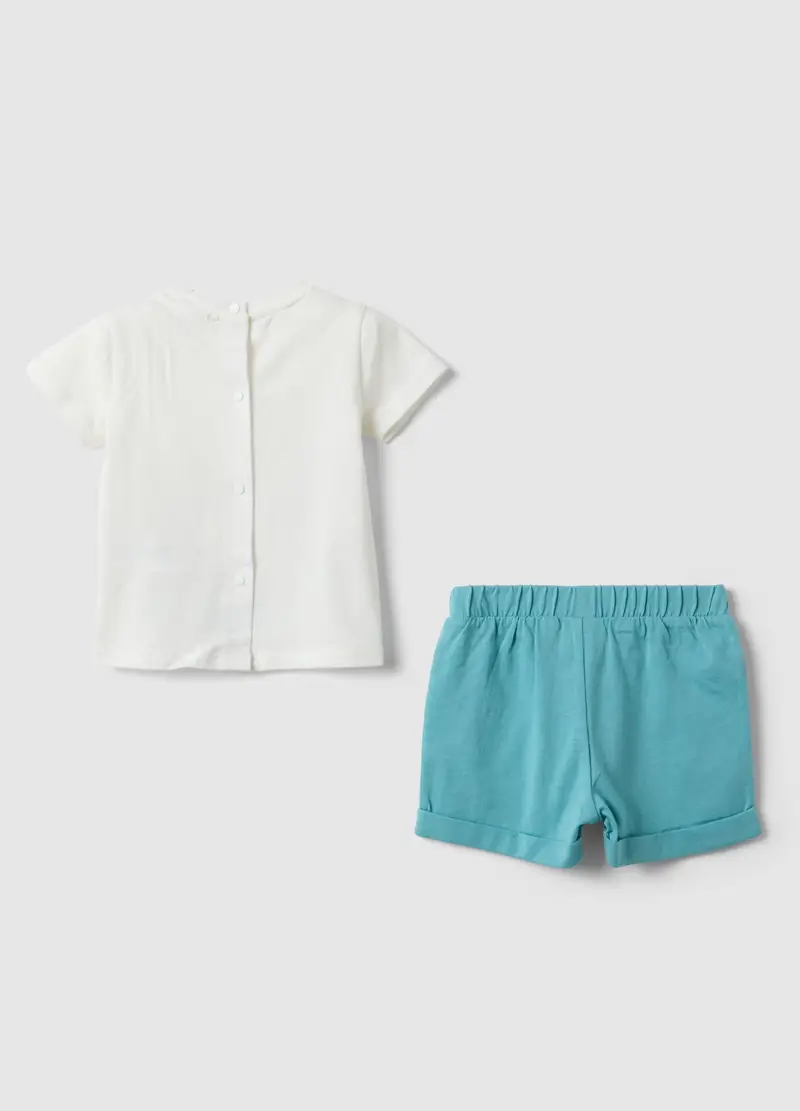 Set In Puro Cotone Multicolor Da Neonato Con Disegni, Multicolor miniatura 2