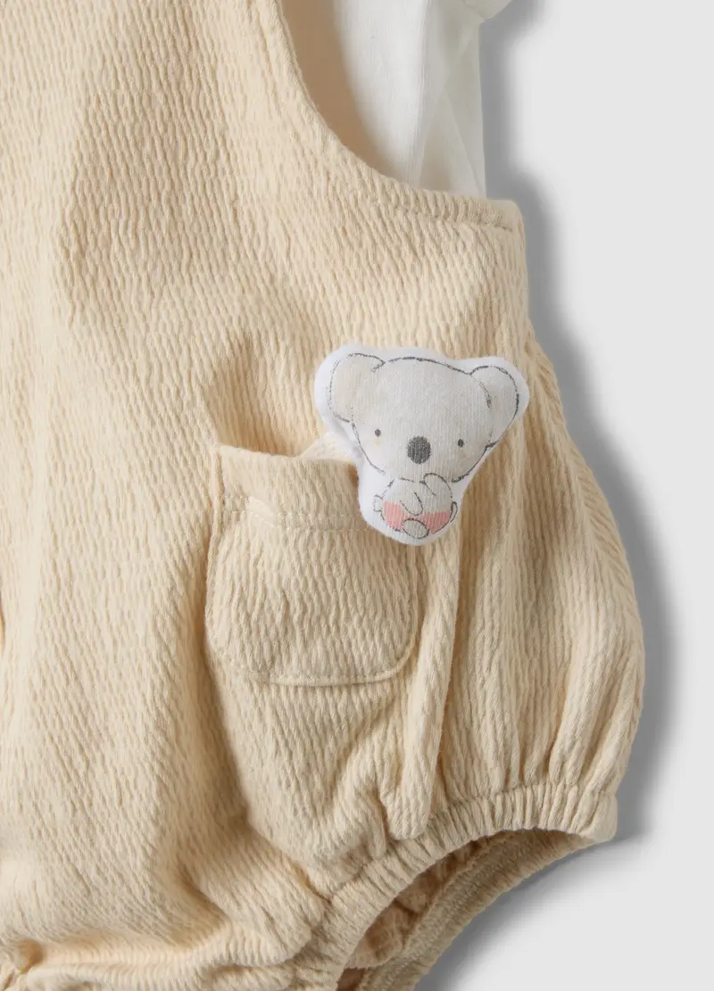 Set In Puro Cotone Multicolor Da Neonato Con Volant, Neonata, Multicolor miniatura 3