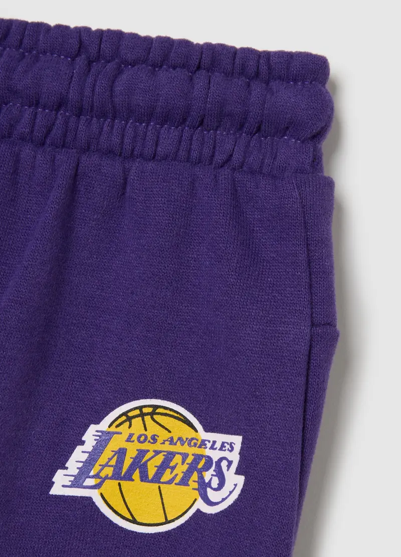 , Set Jogging Per Bambino Grigio E Viola, Viola miniatura 3