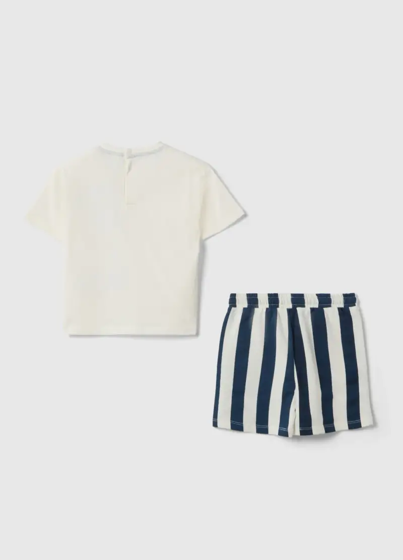 Set Maglia Pantaloncino In Puro Cotone Multicolor Da Bimbo Disney, Bambino, Multicolor miniatura 2