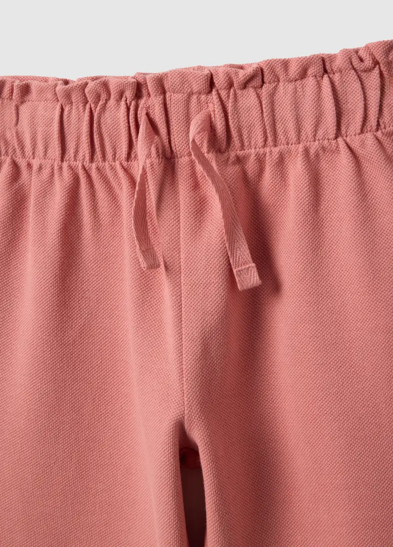 Set Maglia Pantalone In Cotone Elasticizzato Rosa Da Bimba Oversize Fit, Bambina, Rosa miniatura 3